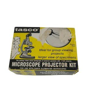 Vintage 1960s TASCO #1580 Microscope Projector Hood Set **INCOMPLETE**